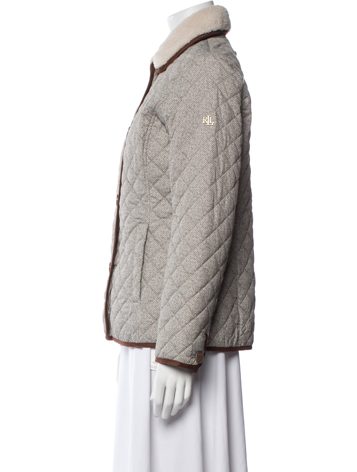 Lauren Ralph Lauren Printed Faux Fur Jacket