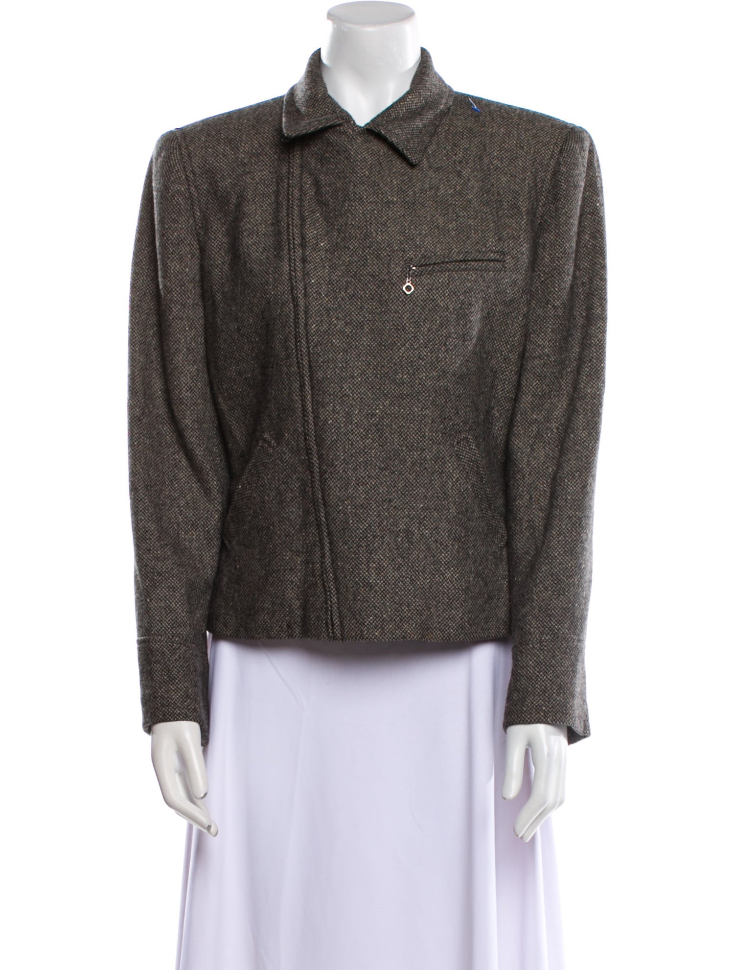 Lauren Ralph Lauren Wool Tweed Pattern Blazer