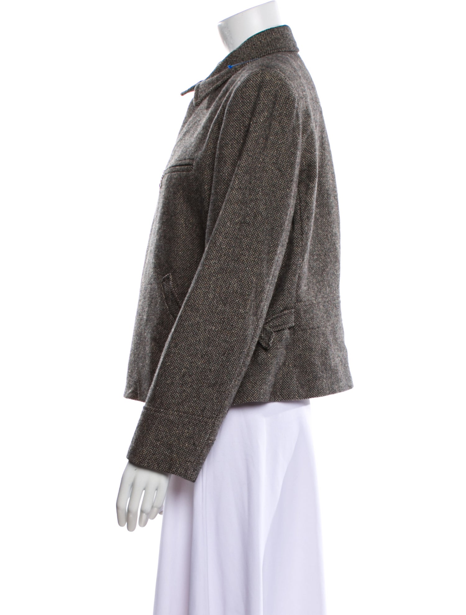 Lauren Ralph Lauren Wool Tweed Pattern Blazer