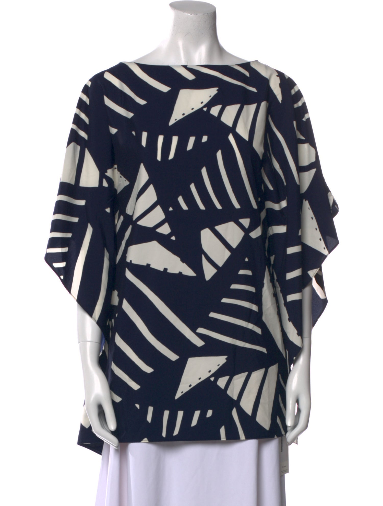 Lauren Ralph Lauren Printed Bateau Neckline Tunic