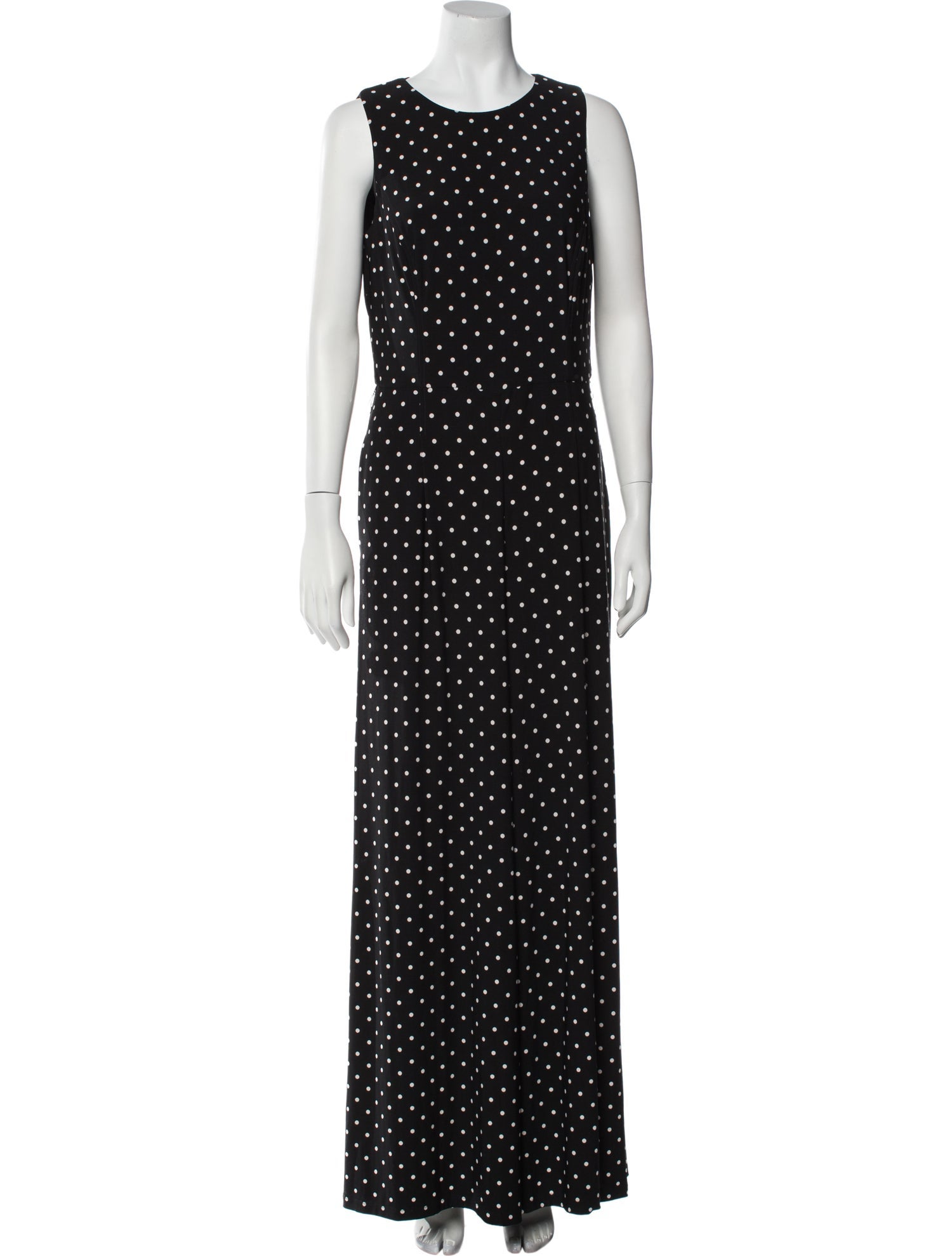 Lauren Ralph Lauren Polka Dot Print Scoop Neck Jumpsuit