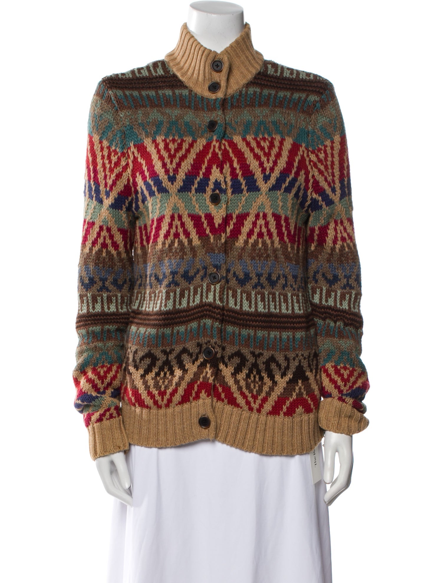 Lauren Ralph Lauren Striped Turtleneck Sweater