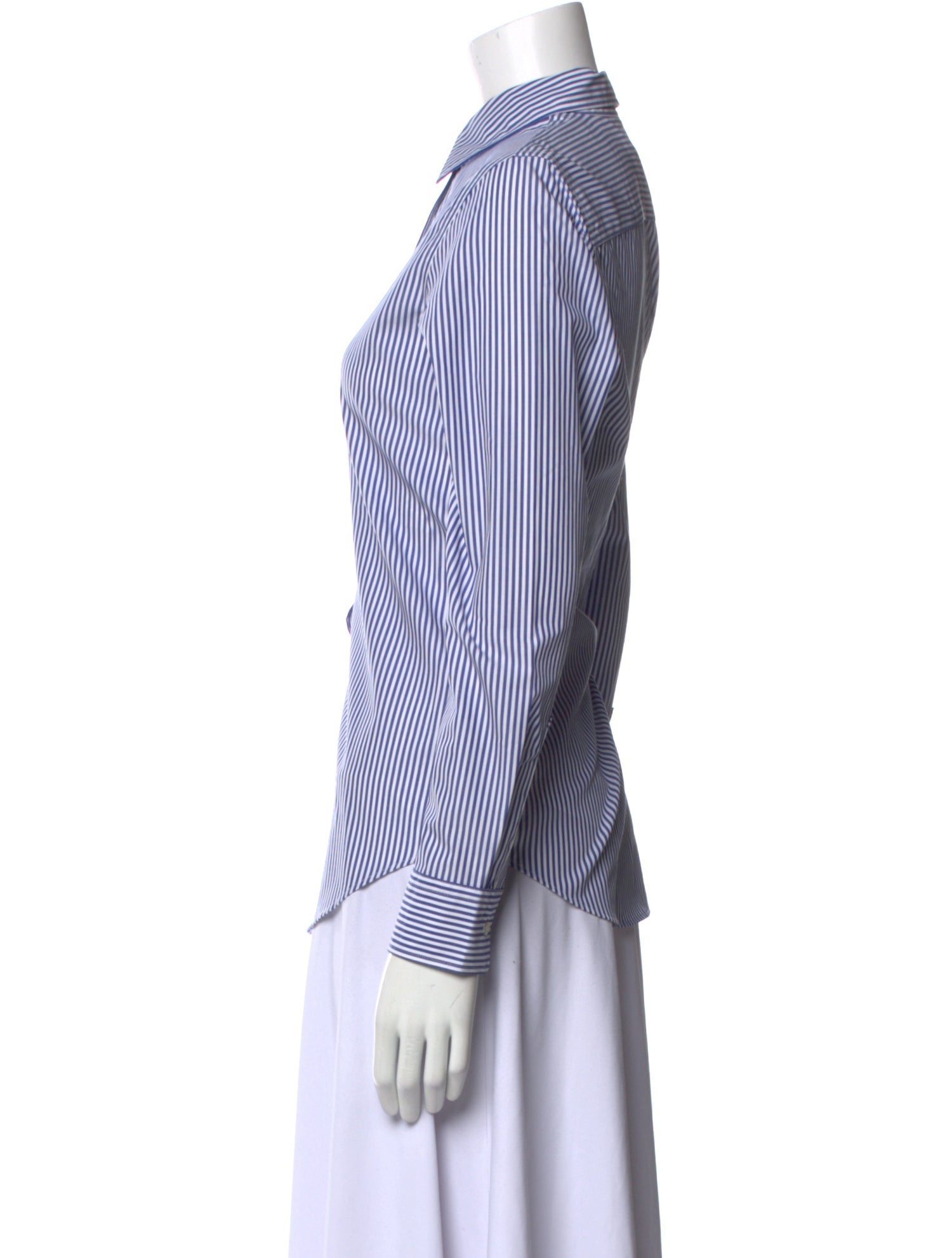 Lauren Ralph Lauren Striped Long Sleeve Button-Up Top w/ Tags