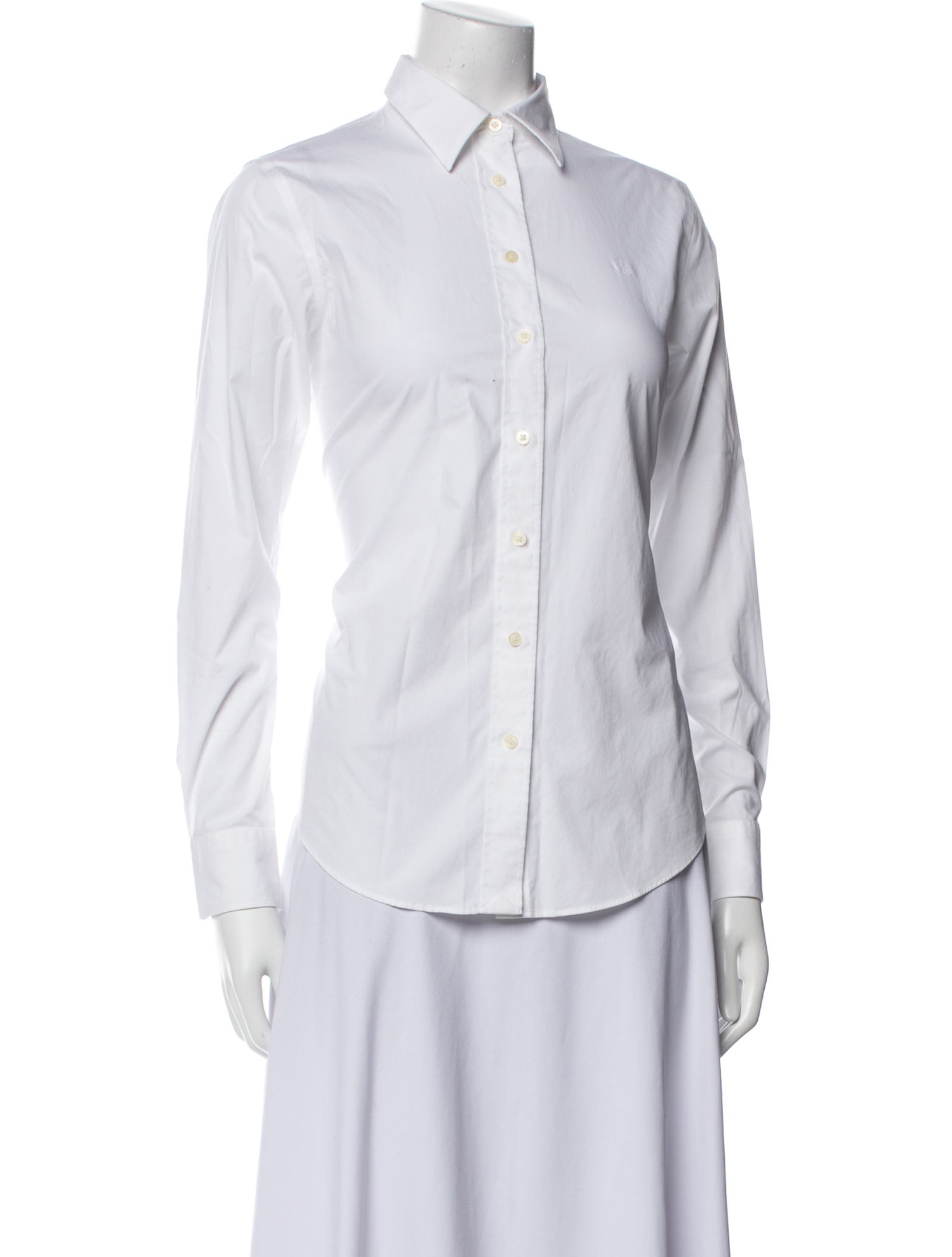 Lauren Ralph Lauren Long Sleeve Button-Up Top