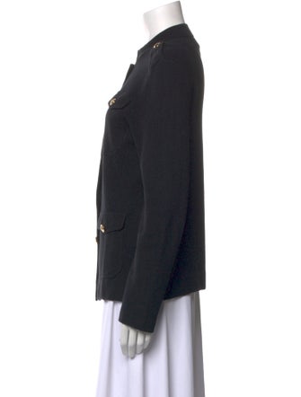 Lauren Ralph Lauren Mock Neck Long Sleeve Button-Up Top