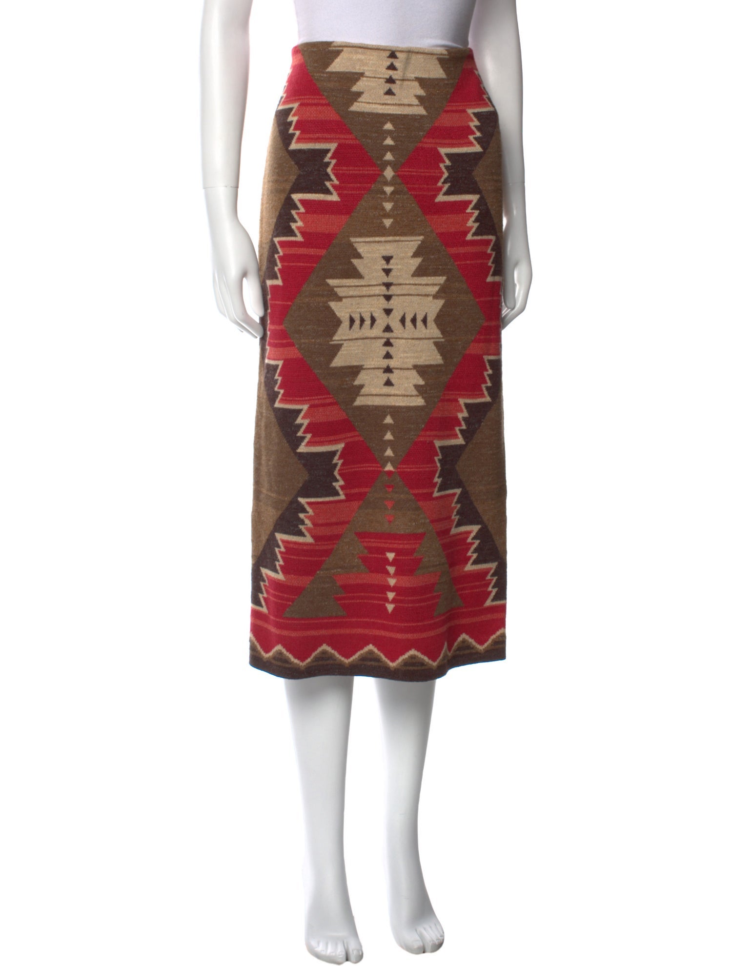 Lauren Ralph Lauren Printed Midi Length Skirt