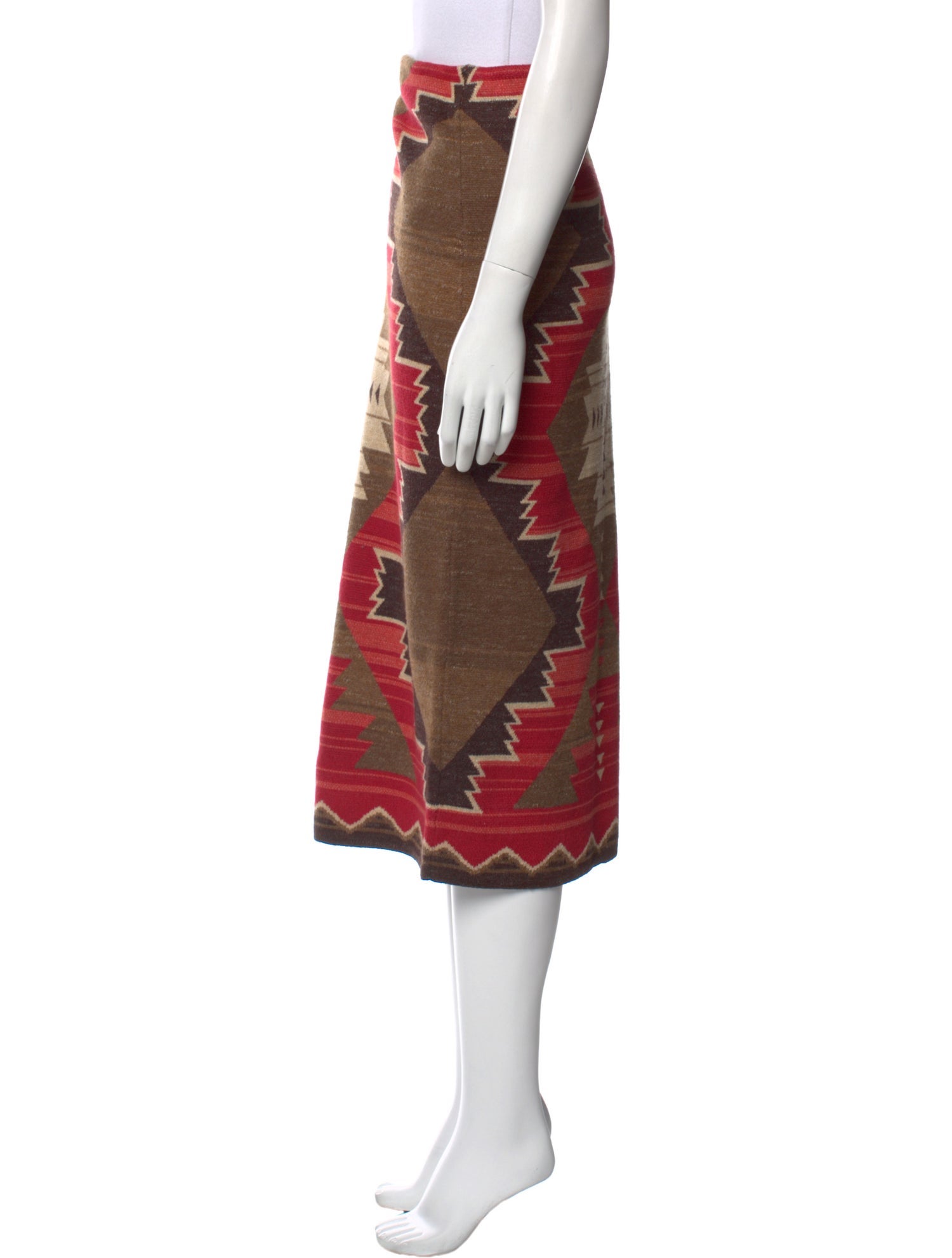 Lauren Ralph Lauren Printed Midi Length Skirt