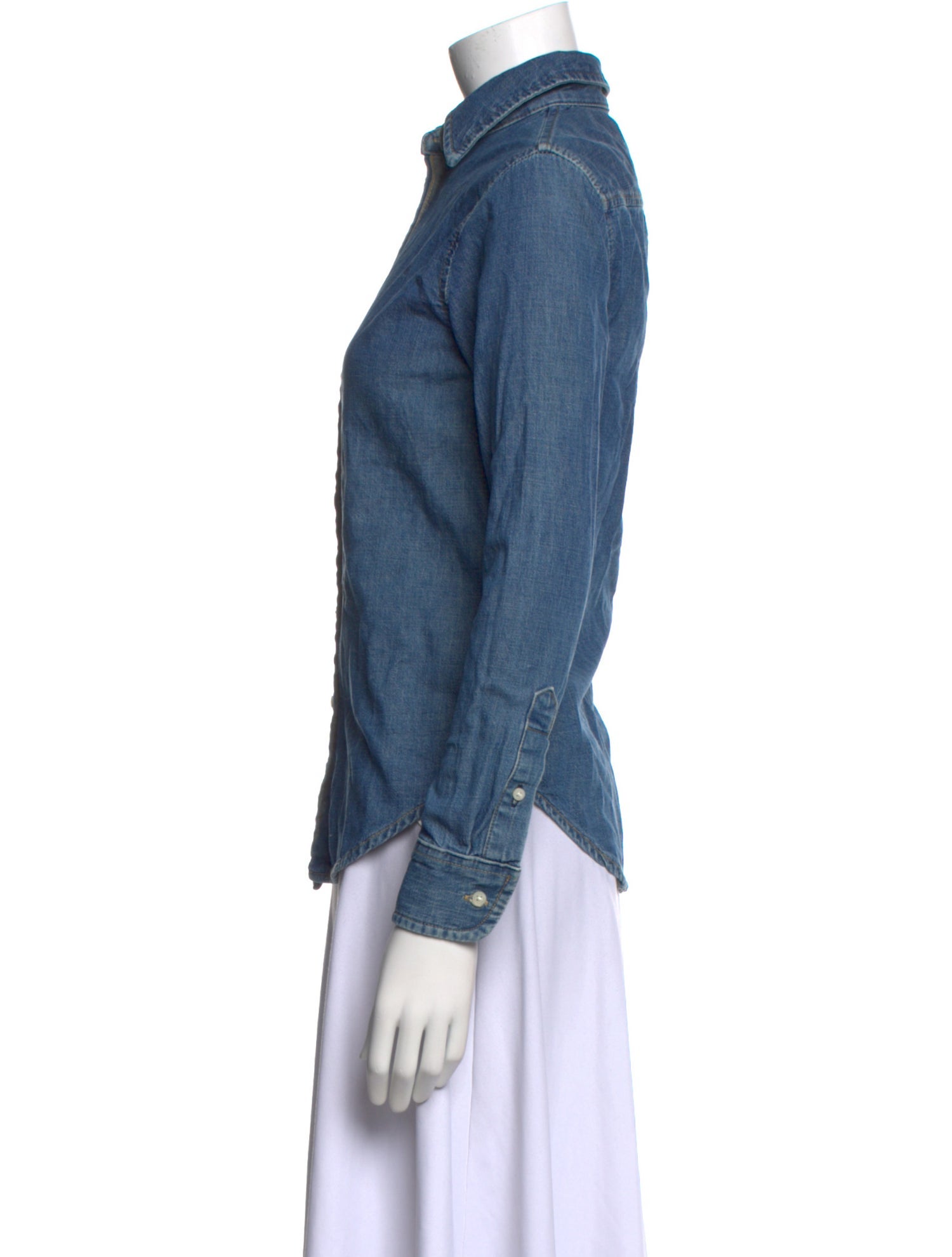 Lauren Ralph Lauren Long Sleeve Button-Up Top