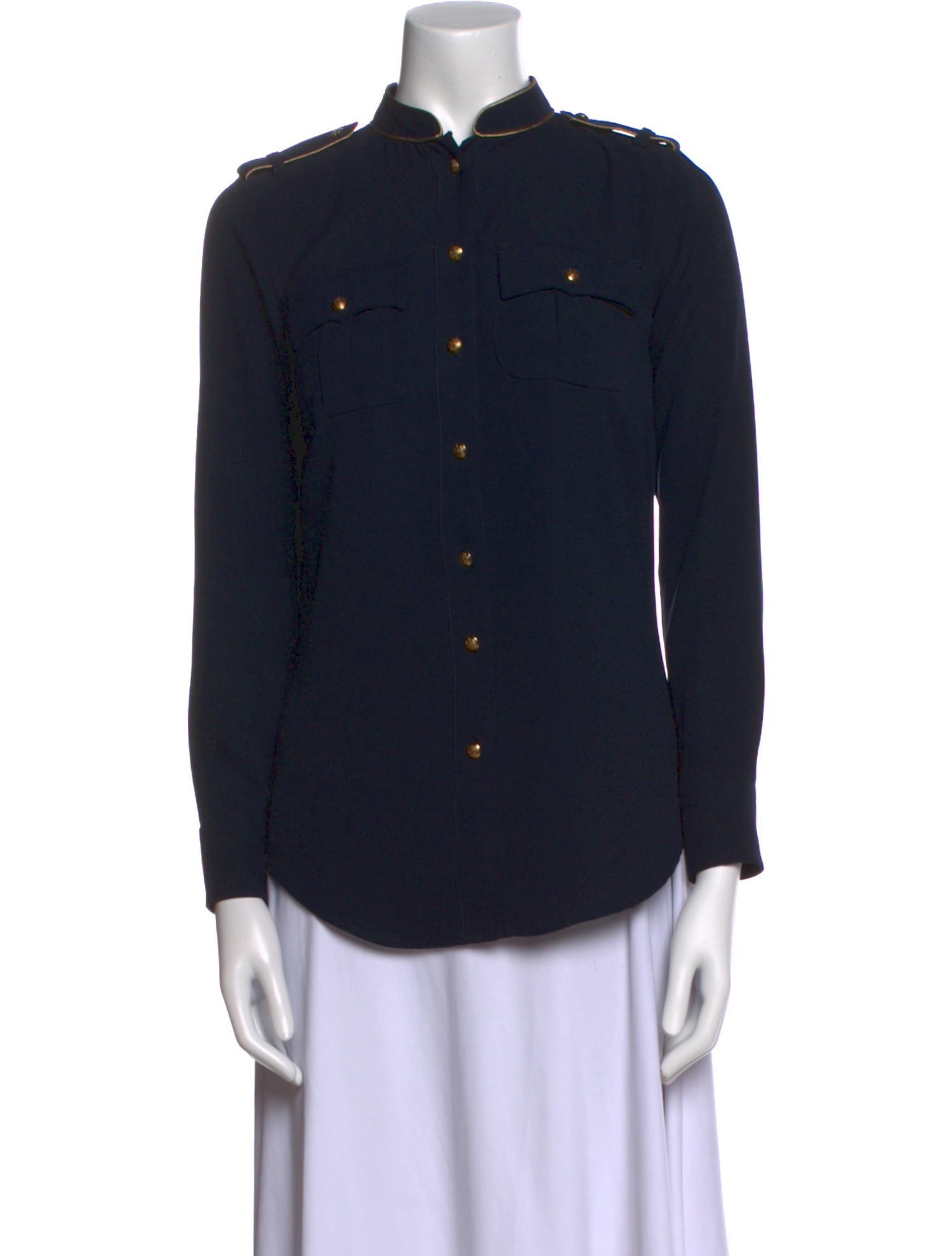 Lauren Ralph Lauren Long Sleeve Button-Up Top