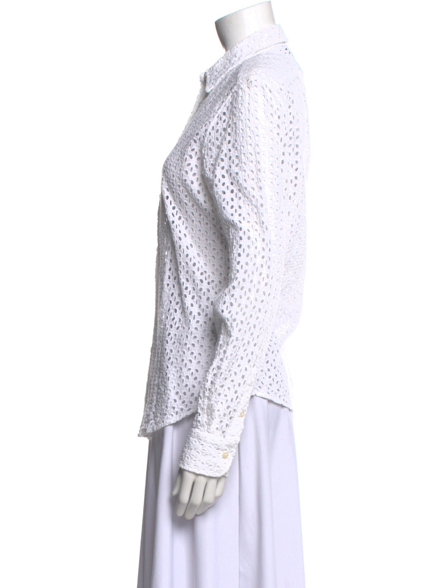 Lauren Ralph Lauren Long Sleeve Button-Up Top