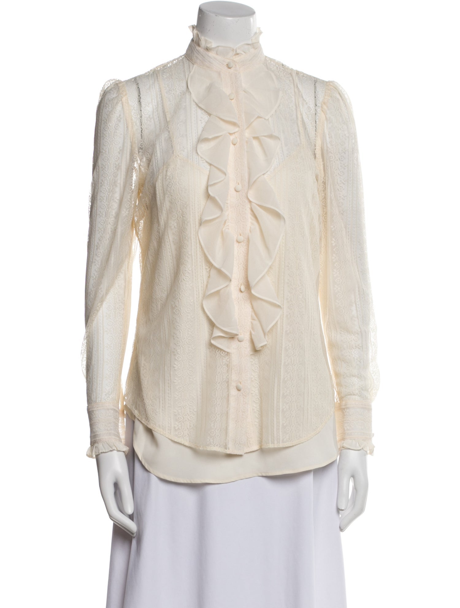 Lauren Ralph Lauren Mock Neck Long Sleeve Blouse