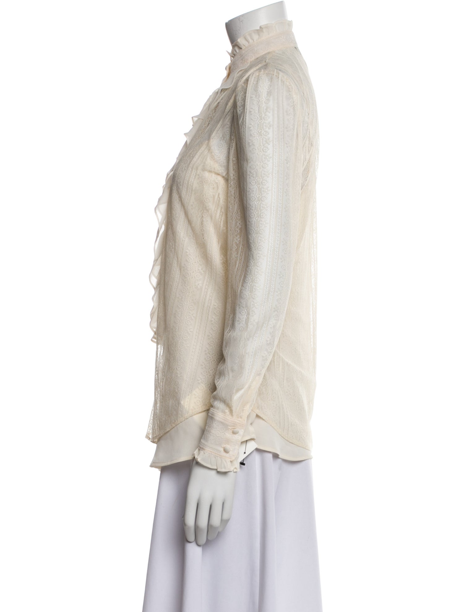 Lauren Ralph Lauren Mock Neck Long Sleeve Blouse