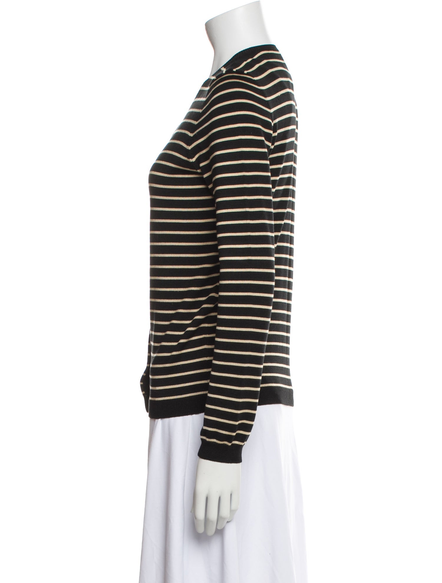 Lauren Ralph Lauren Silk Striped Sweater