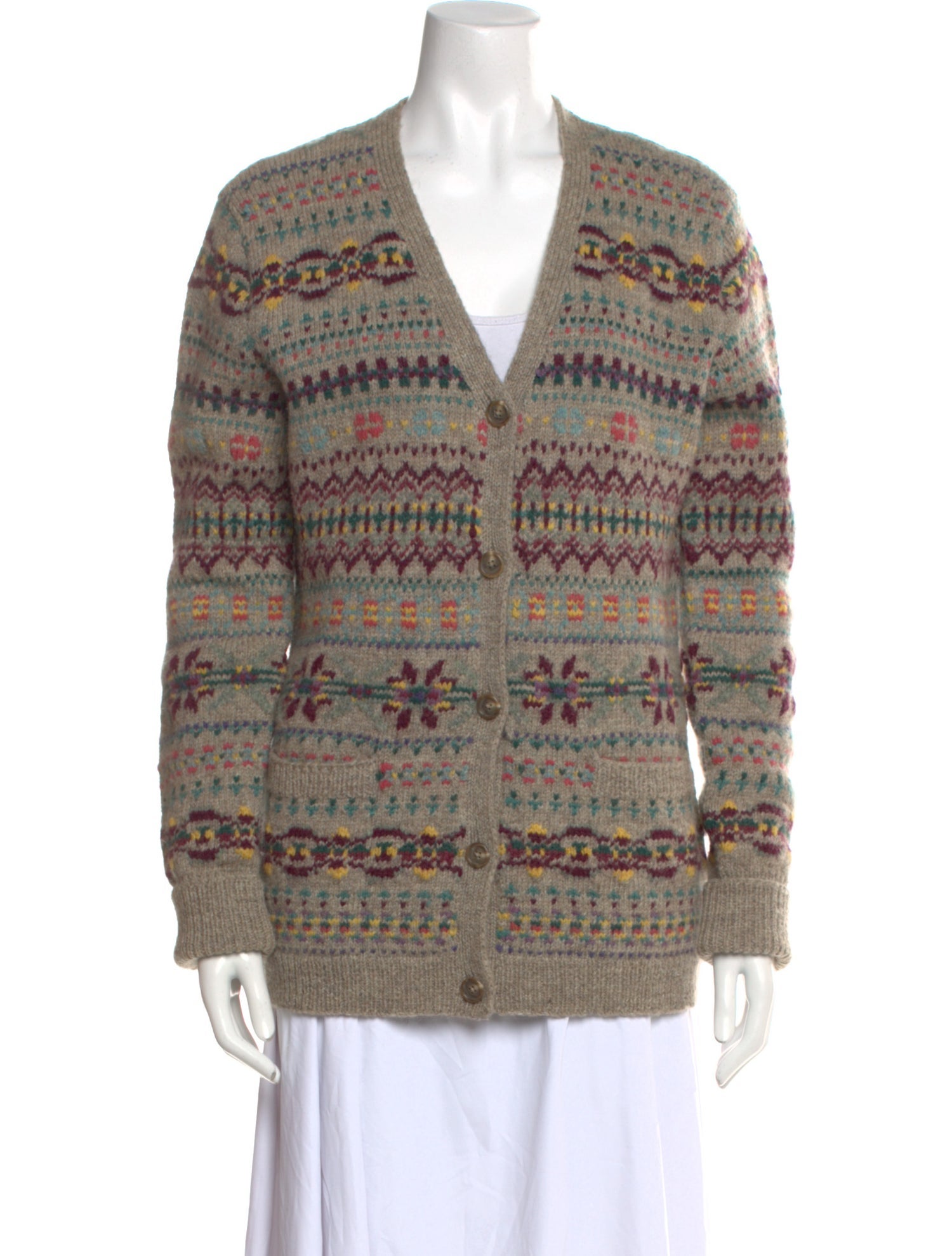 Lauren Ralph Lauren Wool Printed Sweater
