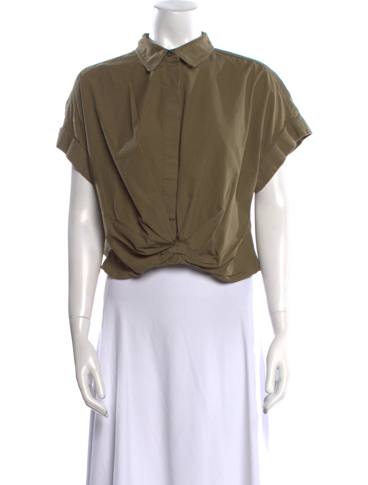 Lauren Ralph Lauren Wool Short Sleeve Crop Top