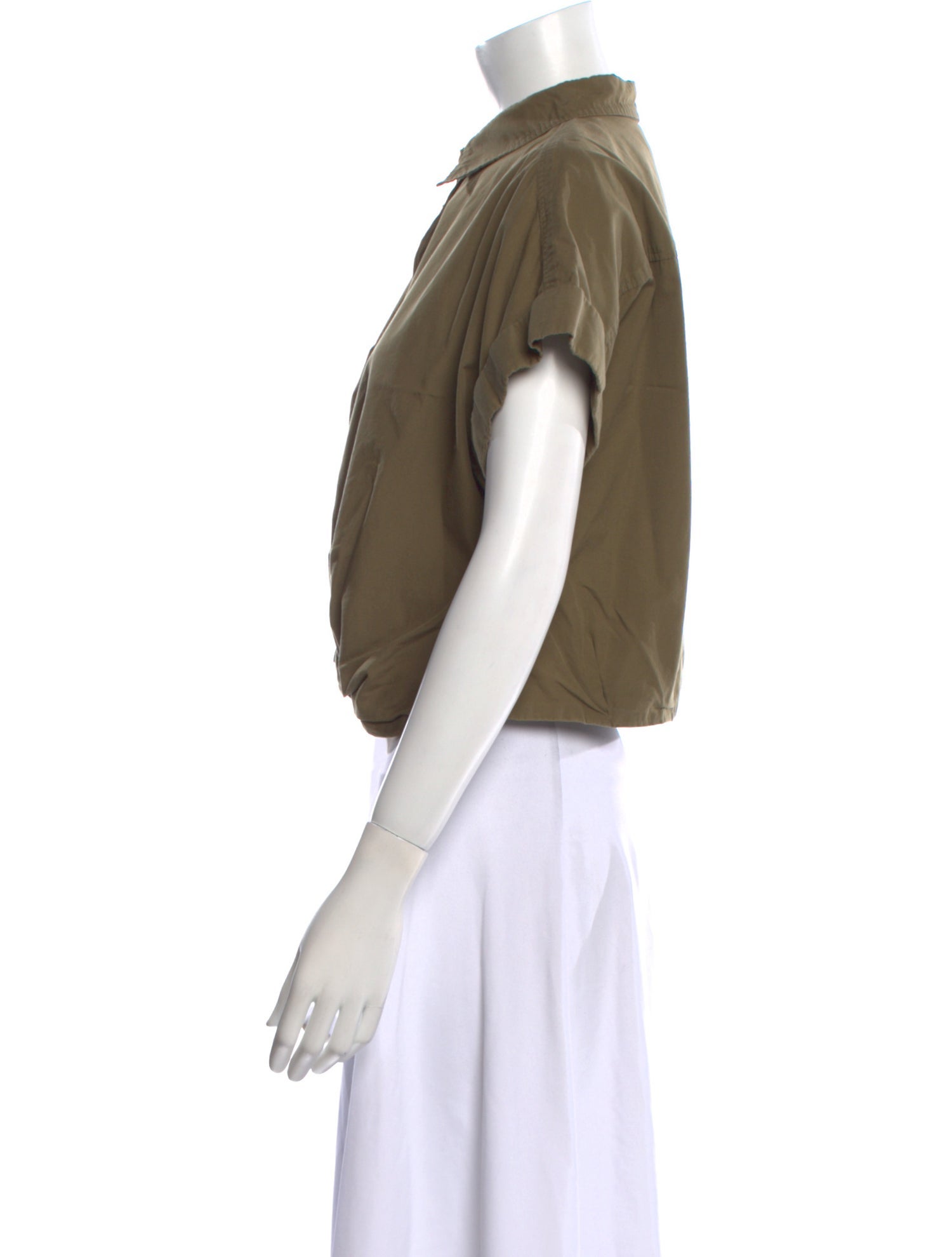 Lauren Ralph Lauren Wool Short Sleeve Crop Top