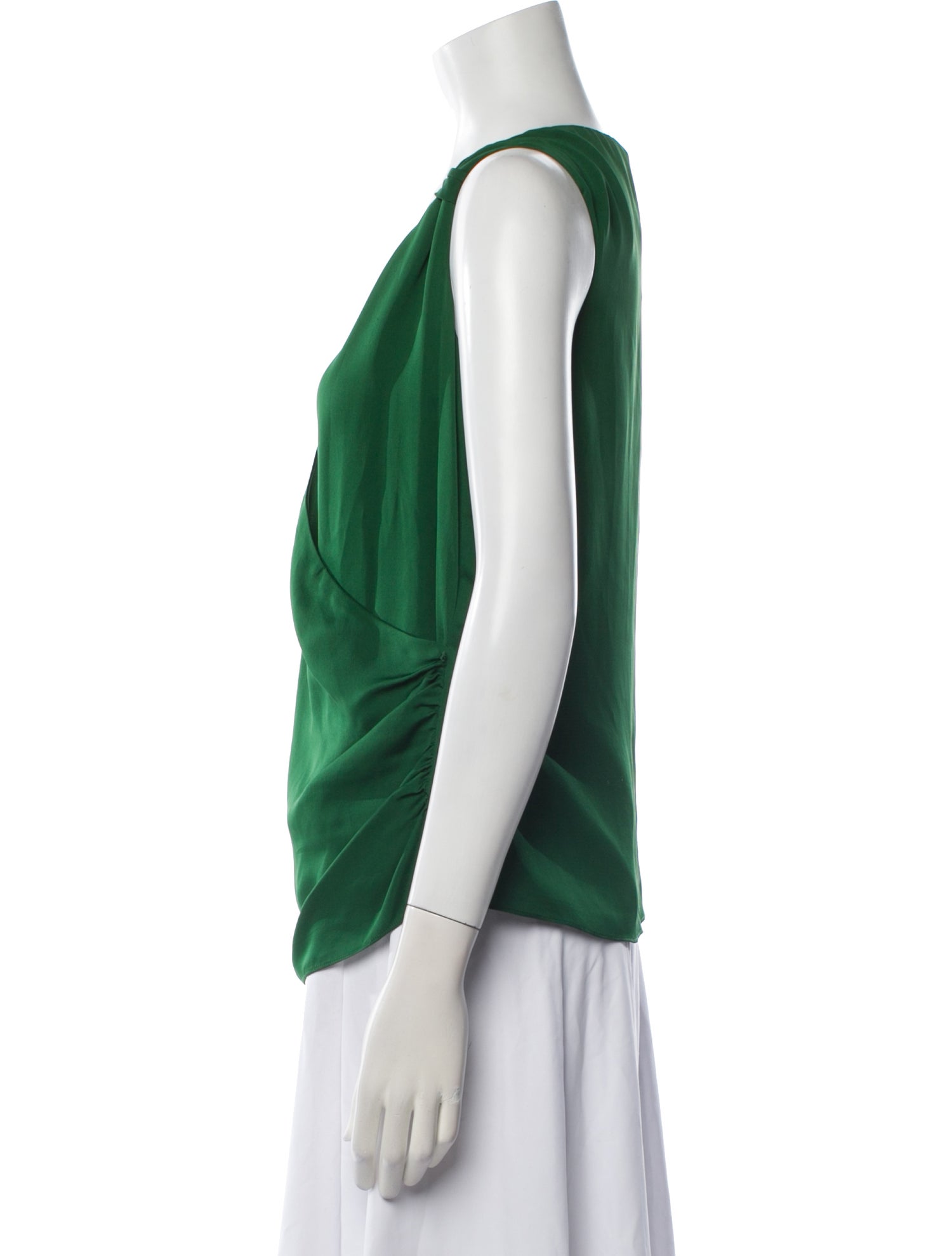 Lauren Ralph Lauren Silk V-Neck Top