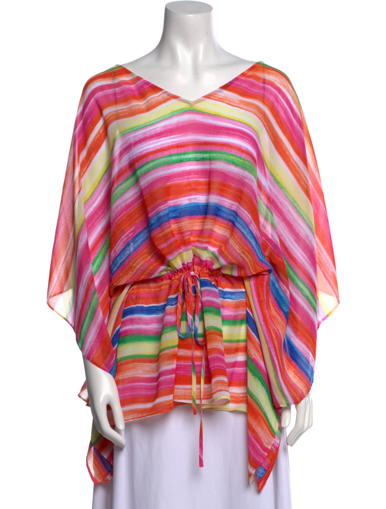 Lauren Ralph Lauren Striped V-Neck Tunic