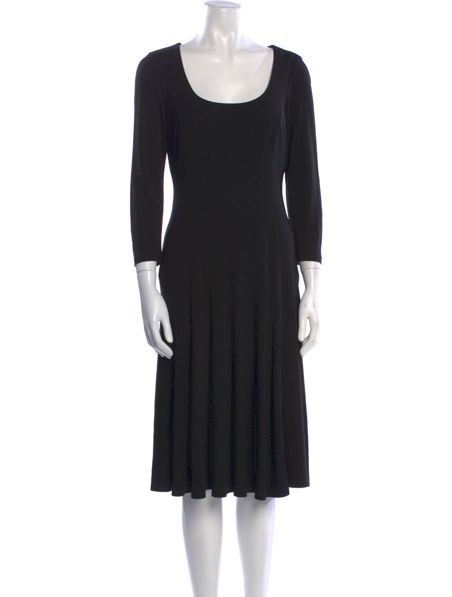 Lauren Ralph Lauren Scoop Neck Midi Length Dress