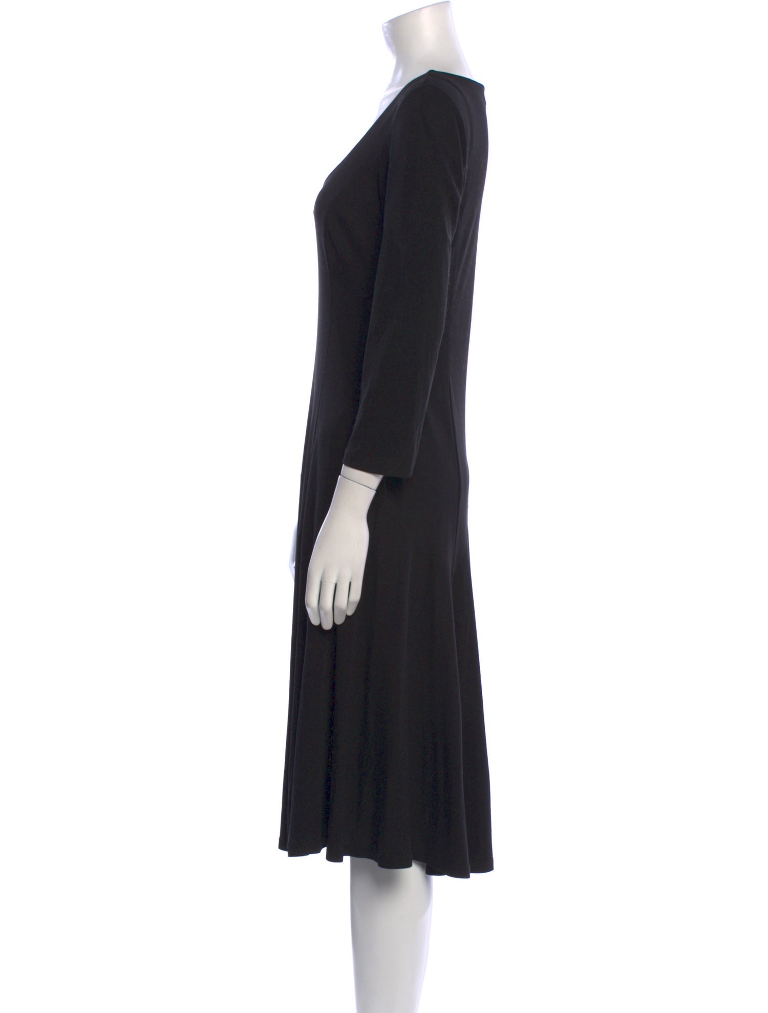 Lauren Ralph Lauren Scoop Neck Midi Length Dress