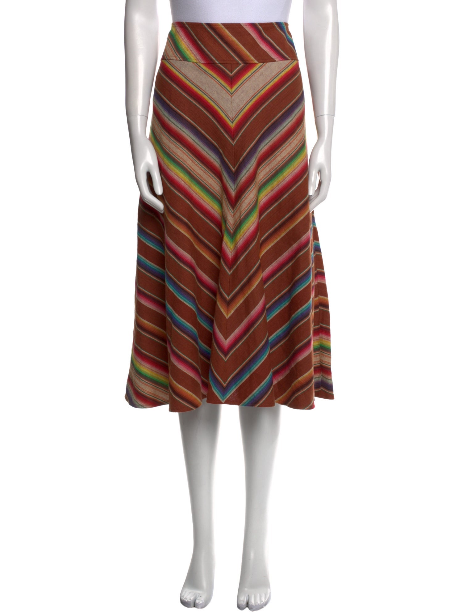 Lauren Ralph Lauren Wool Midi Length Skirt