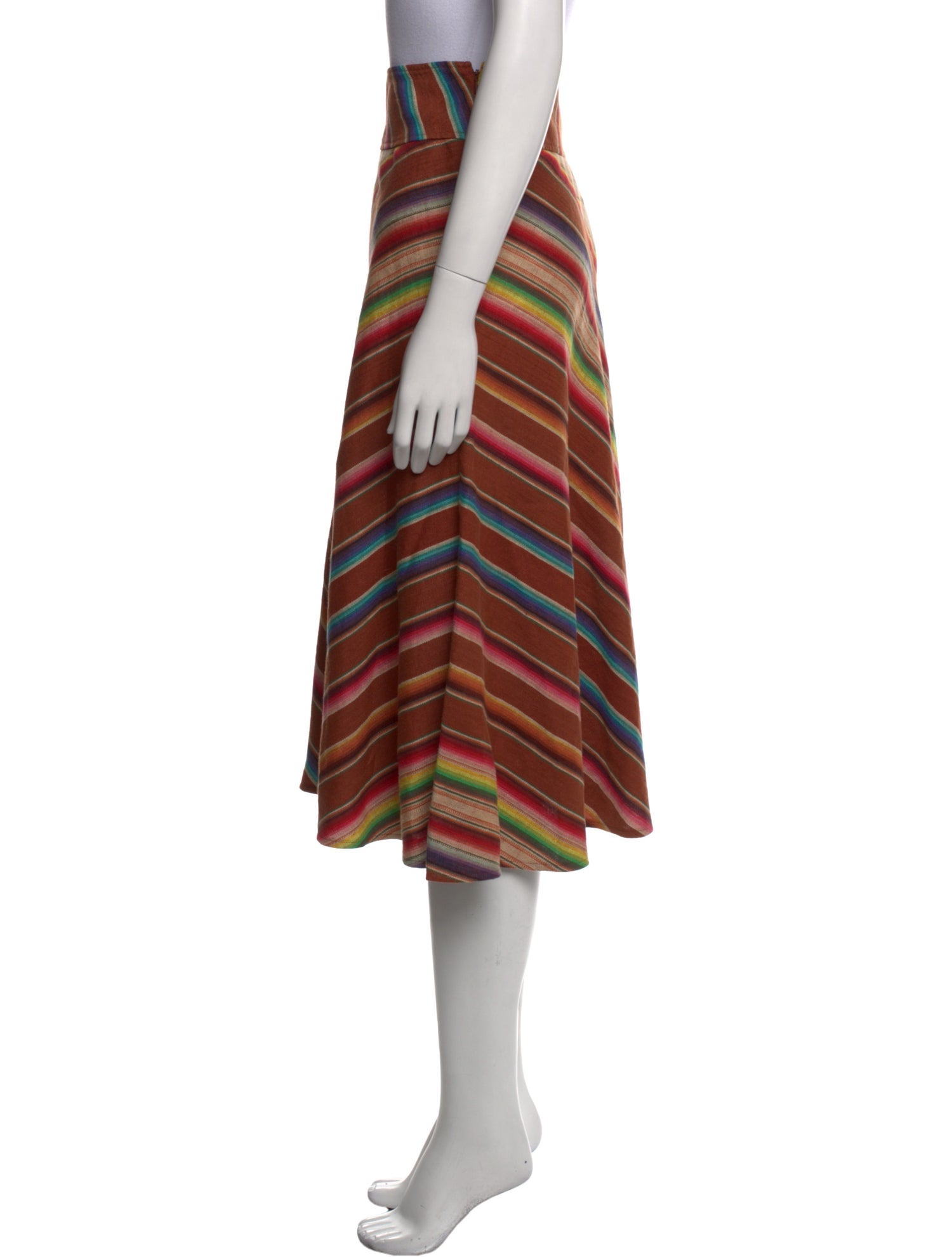 Lauren Ralph Lauren Wool Midi Length Skirt