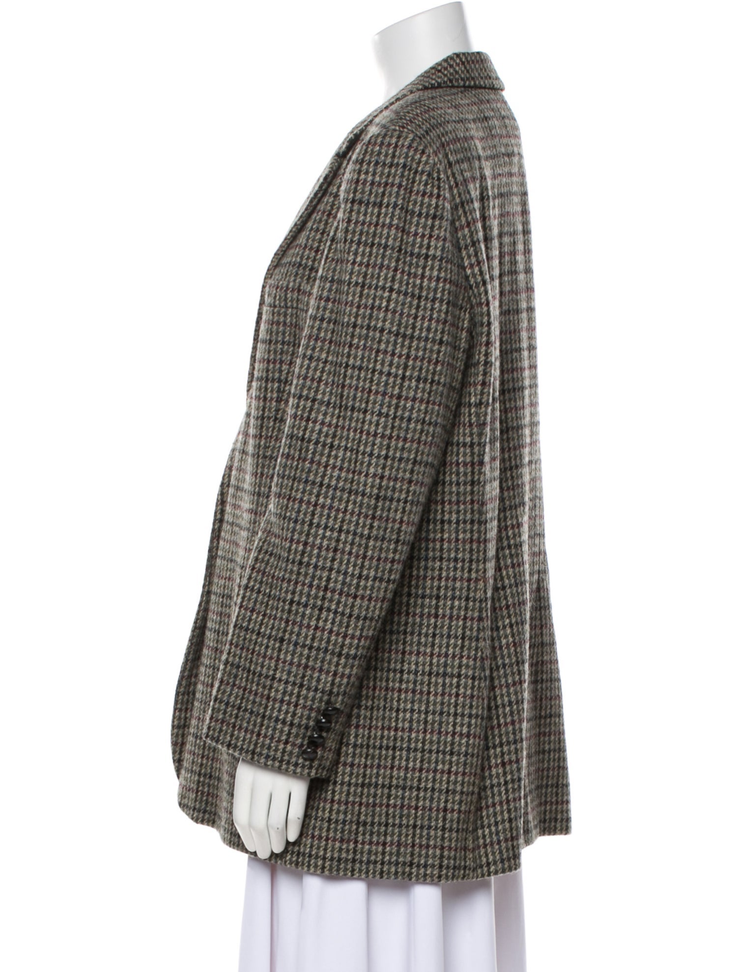 Lauren Ralph Lauren Wool Plaid Print Blazer