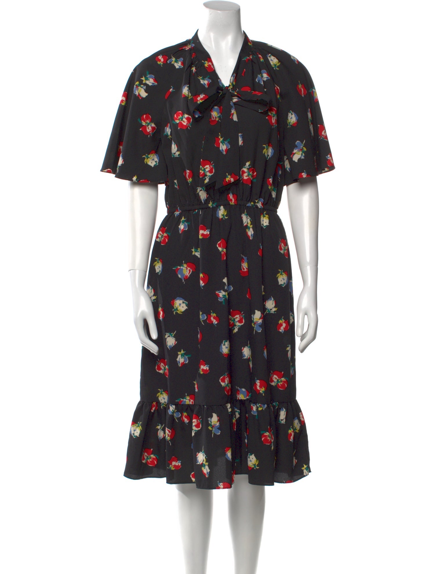 Lauren Ralph Lauren Floral Print Midi Length Dress