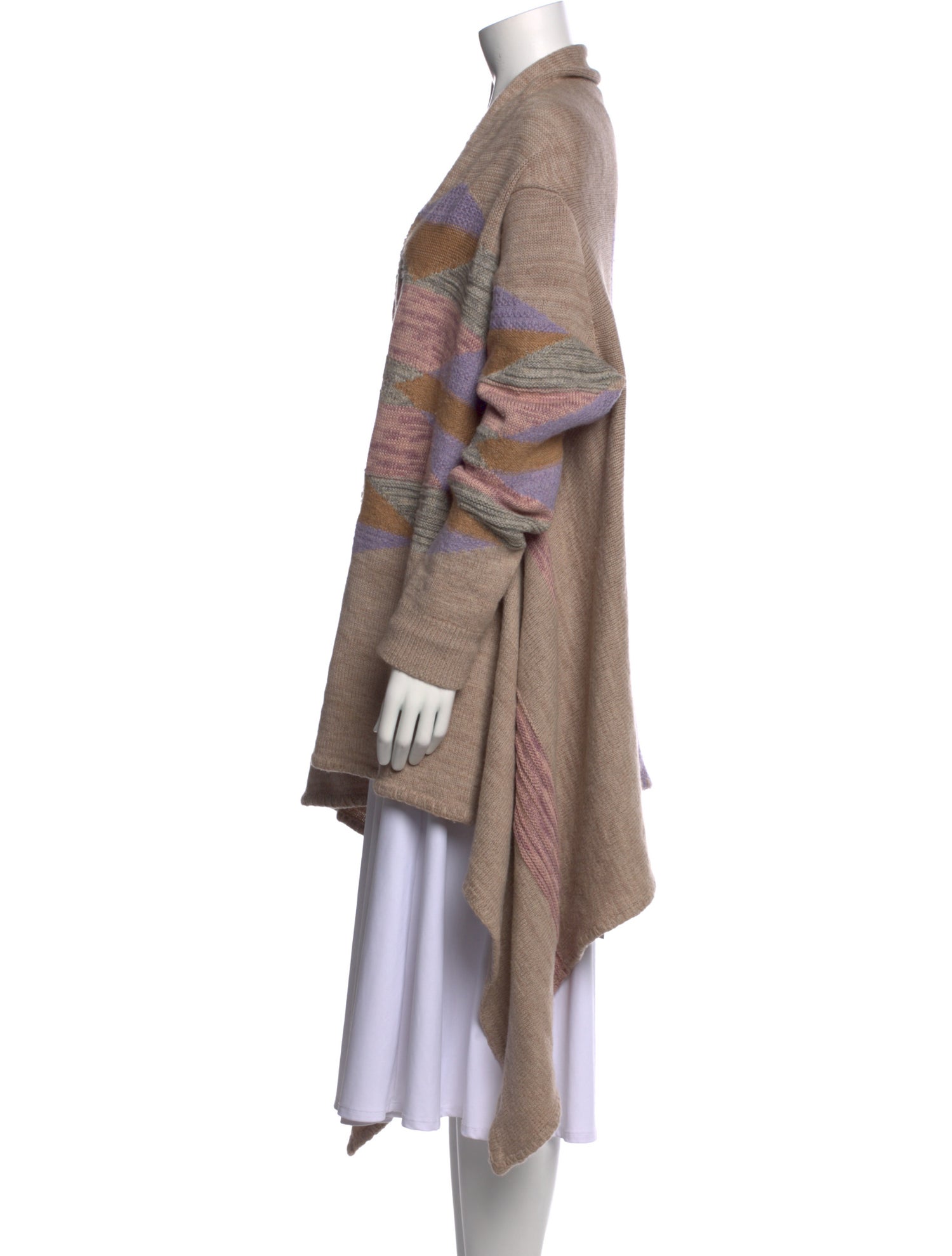 Lauren Ralph Lauren Striped Open Front Sweater