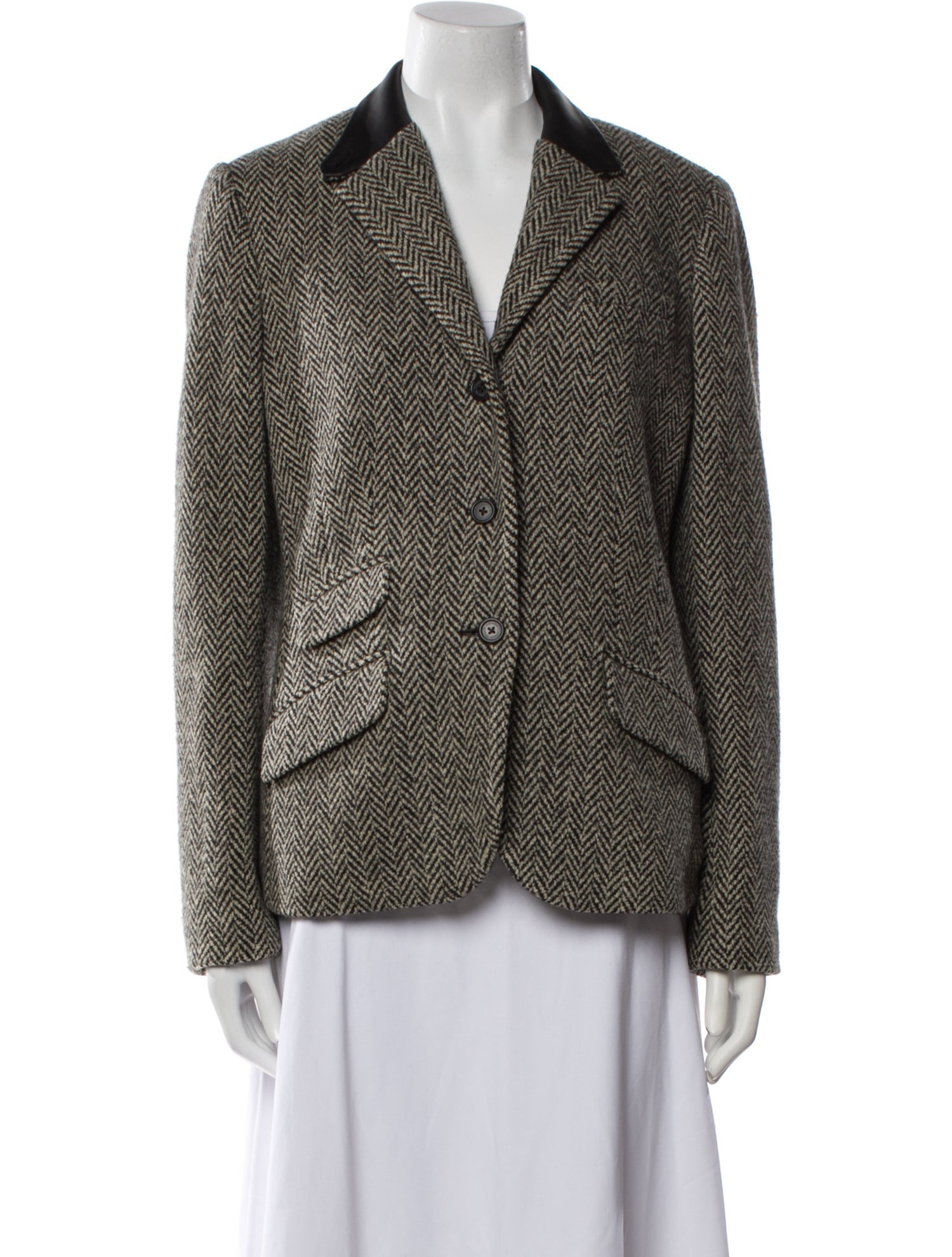 Lauren Ralph Lauren Wool Printed Blazer
