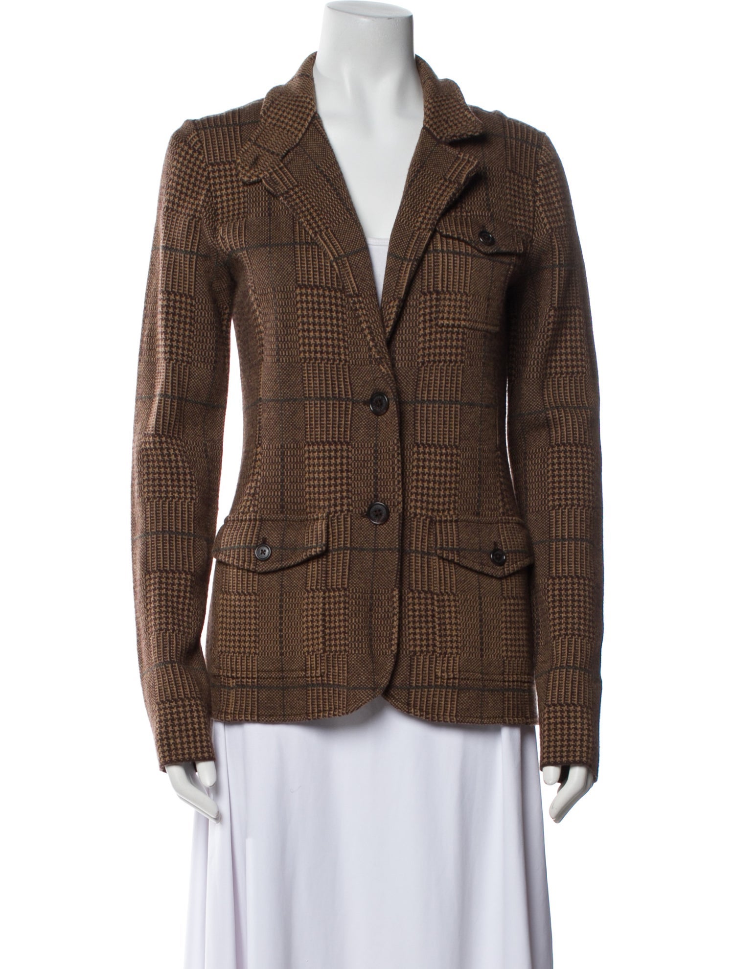 Lauren Ralph Lauren Plaid Print Blazer