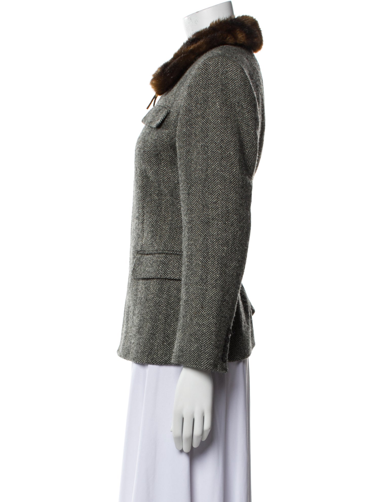 Lauren Ralph Lauren Silk Tweed Pattern Evening Jacket