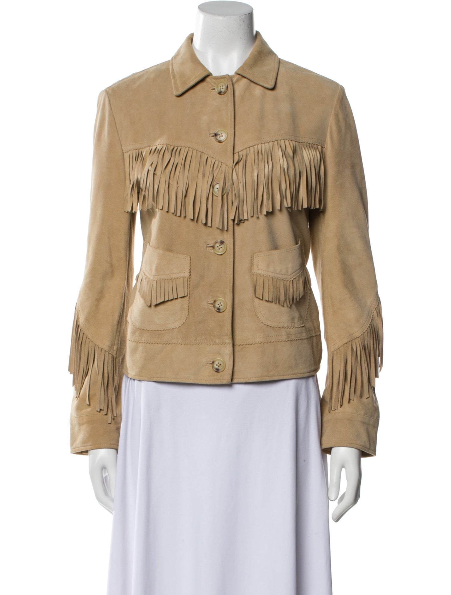 Lauren Ralph Lauren Goat Leather Utility Jacket