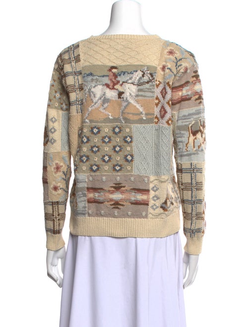 Lauren Ralph Lauren Printed Scoop Neck Sweater