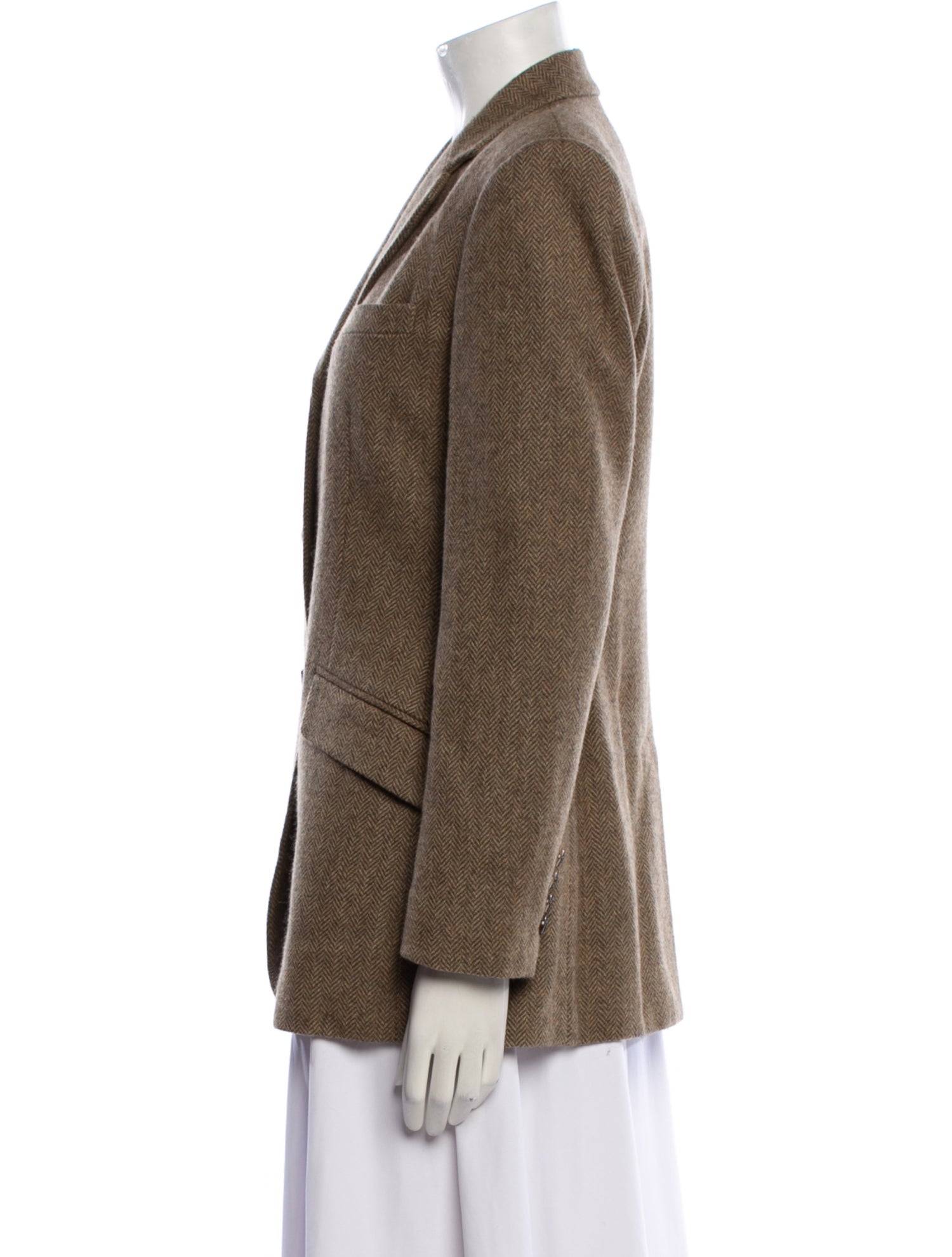 Lauren Ralph Lauren Wool Plaid Print Blazer