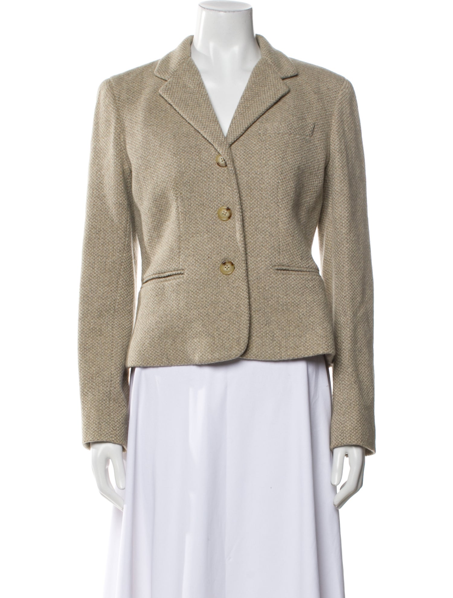 Lauren Ralph Lauren Wool Tweed Pattern Blazer