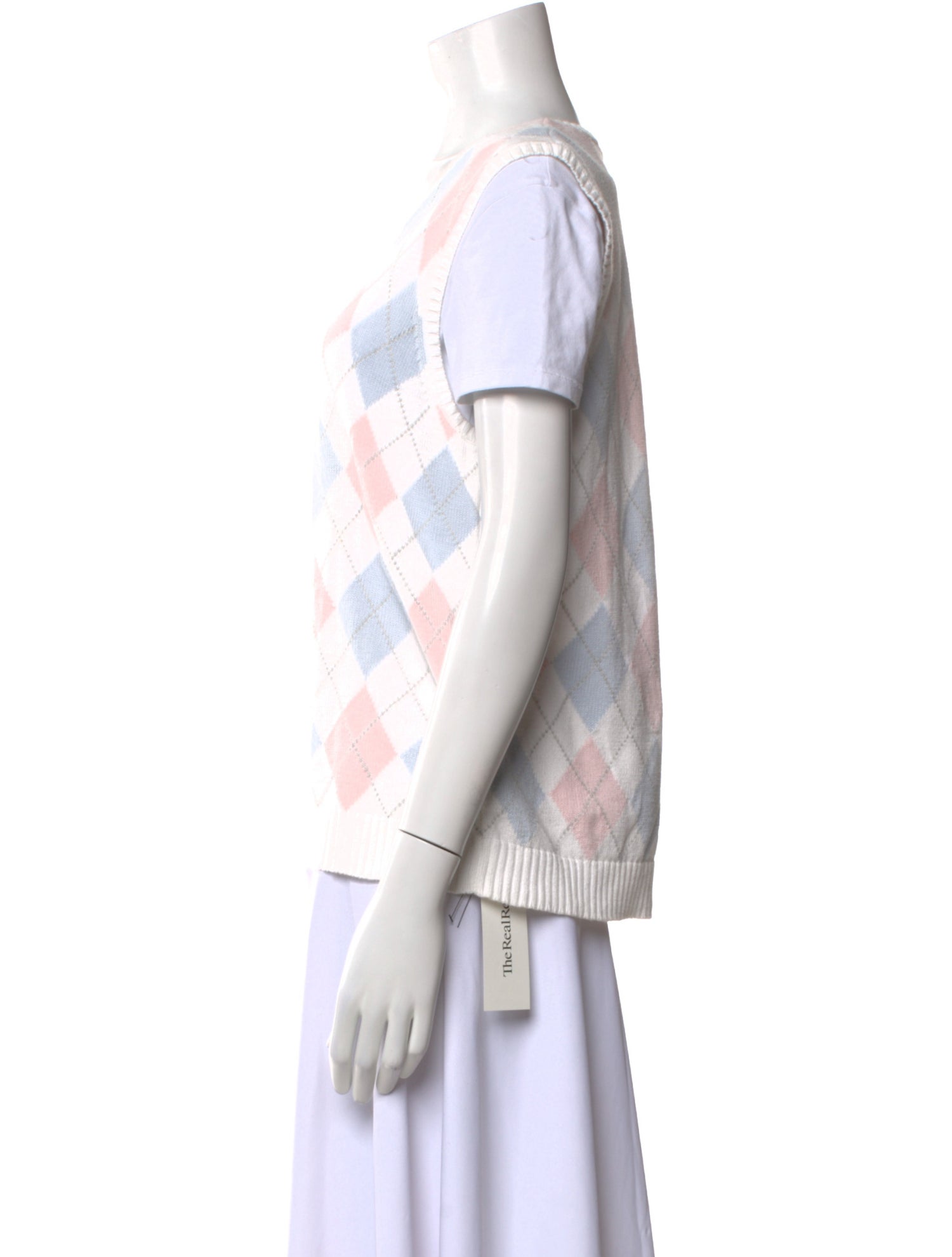 Lauren Ralph Lauren Plaid Print V-Neck Sweater