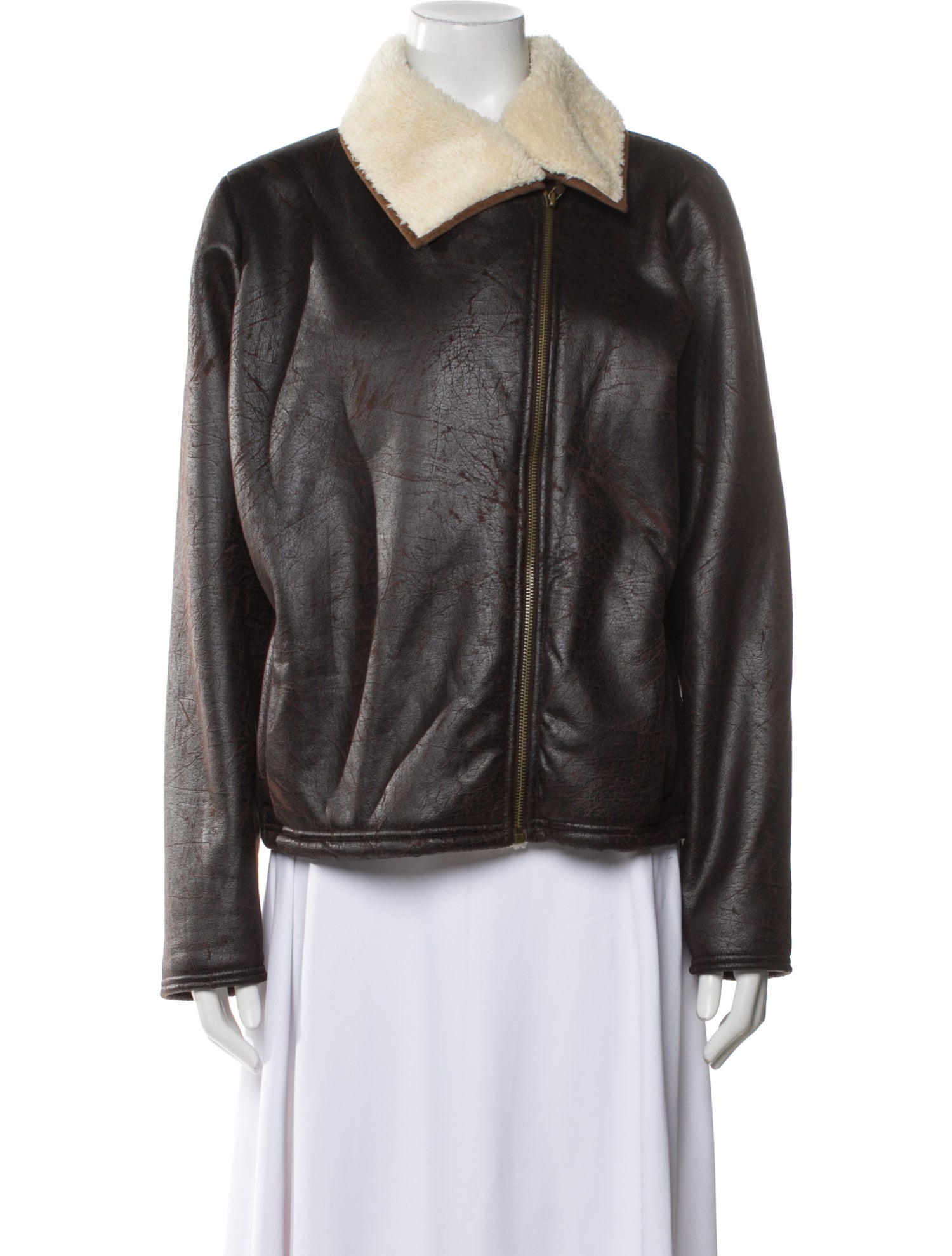 Lauren Ralph Lauren Silk Biker Jacket