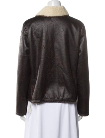Lauren Ralph Lauren Silk Biker Jacket