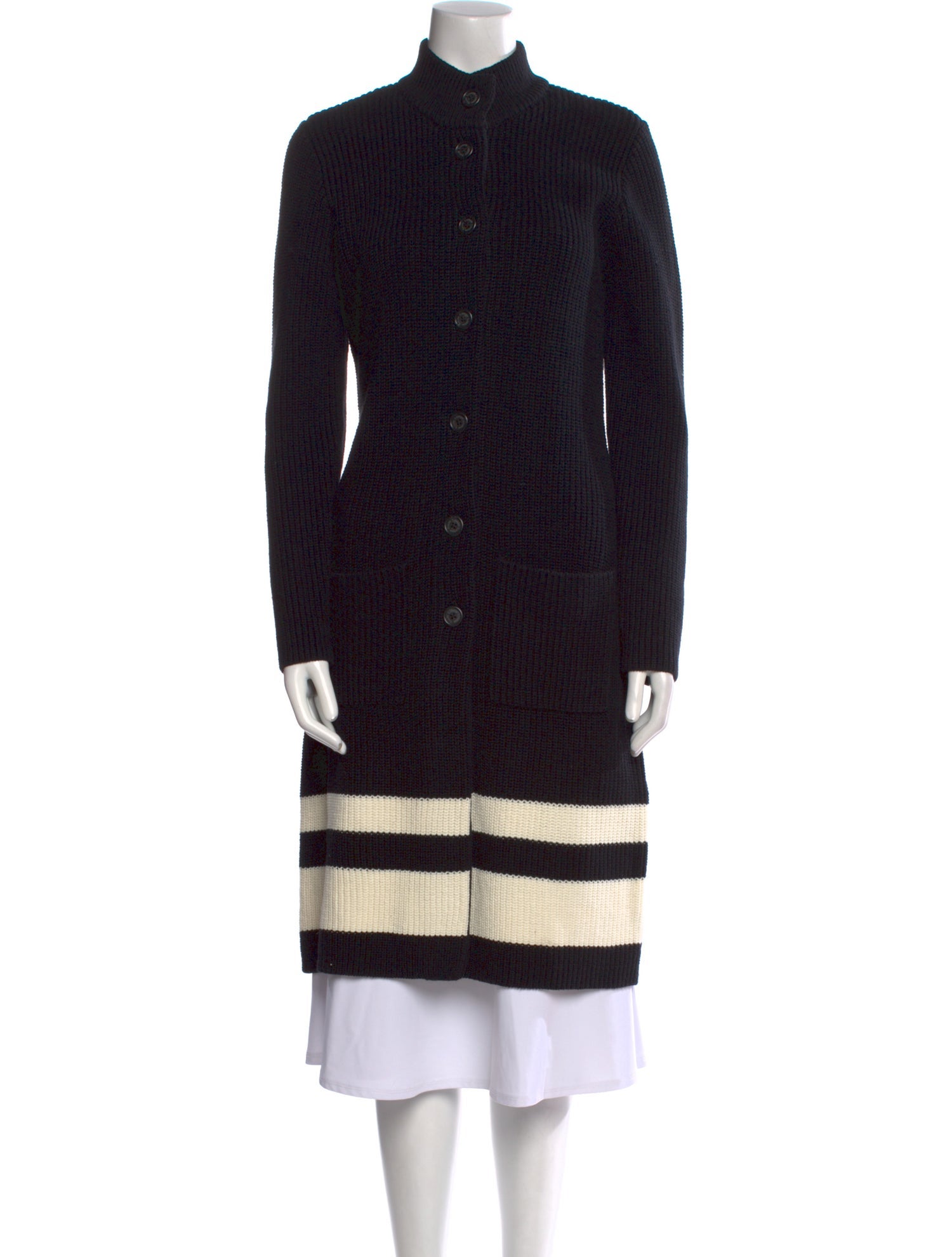 Lauren Ralph Lauren Striped Mock Neck Sweater w/ Tags