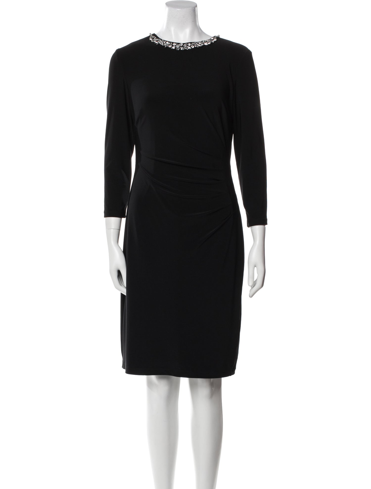 Lauren Ralph Lauren Bateau Neckline Knee-Length Dress