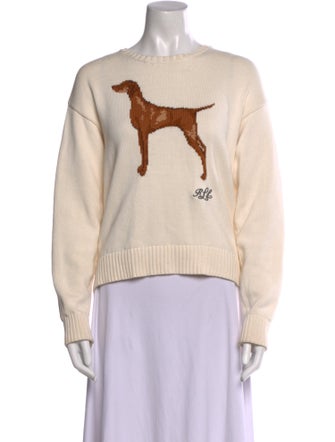 Lauren Ralph Lauren Graphic Print Scoop Neck Sweater