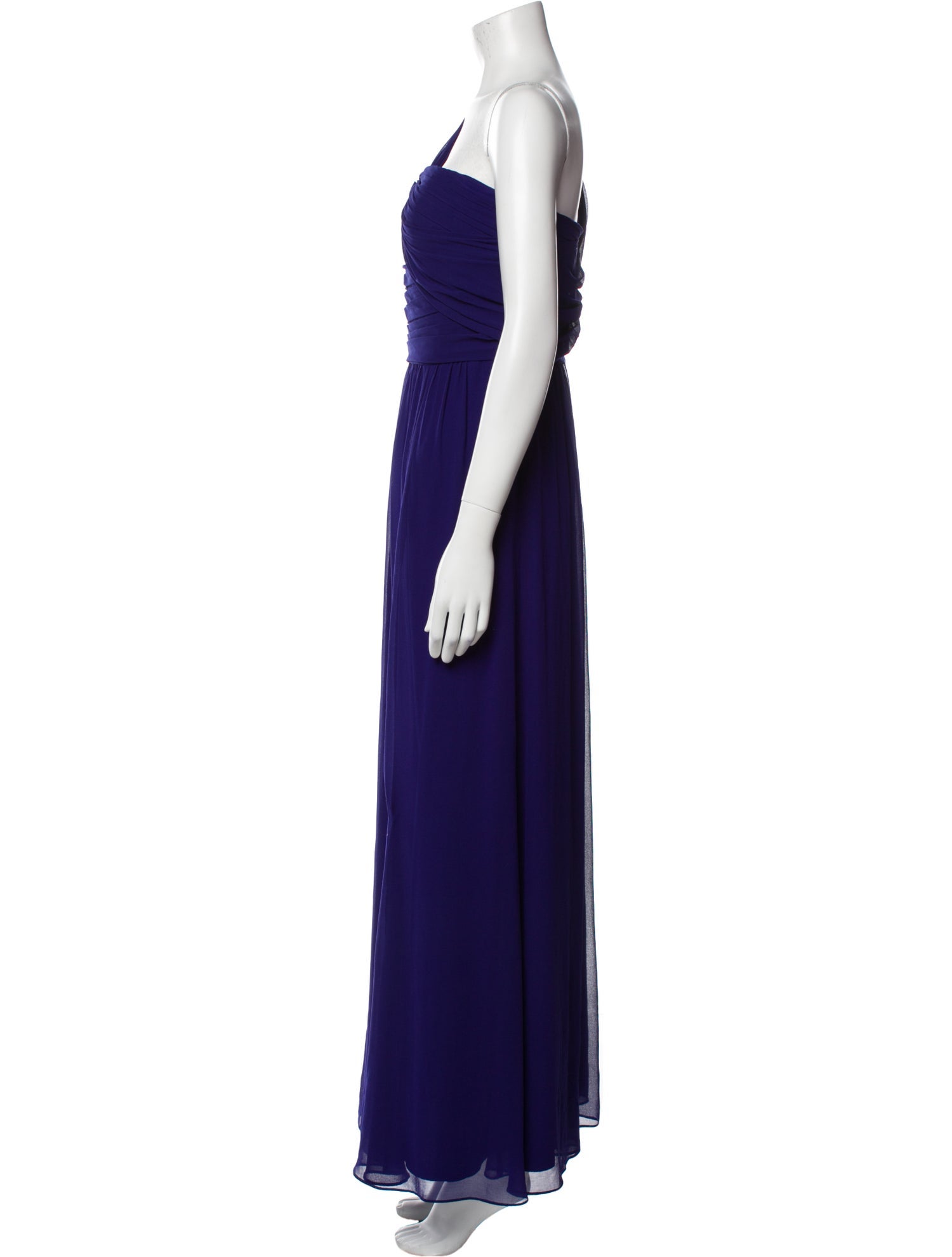 Lauren Ralph Lauren One-Shoulder Long Dress