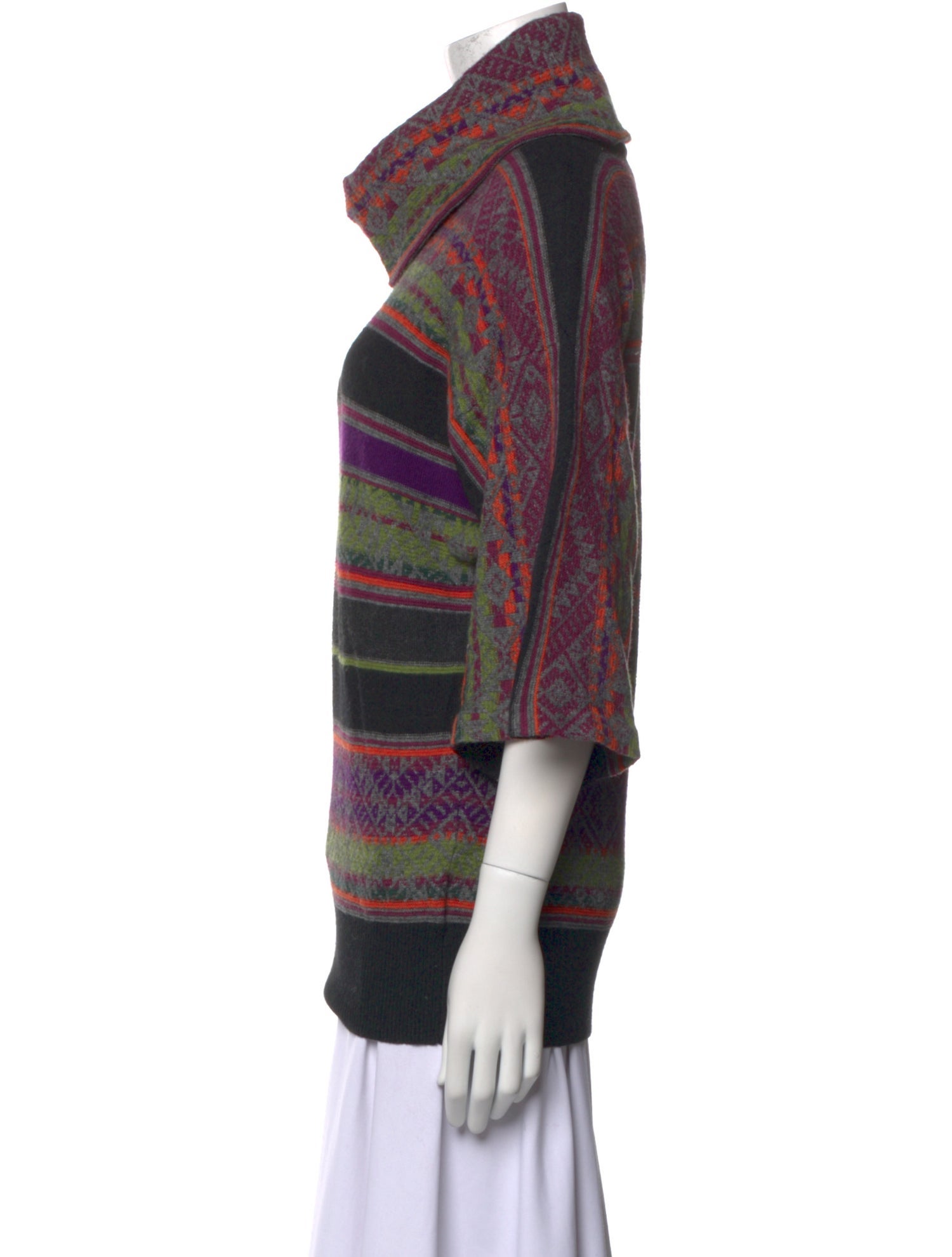 Lauren Ralph Lauren Striped Turtleneck Sweater