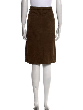 Lauren Ralph Lauren Suede Knee-Length Skirt