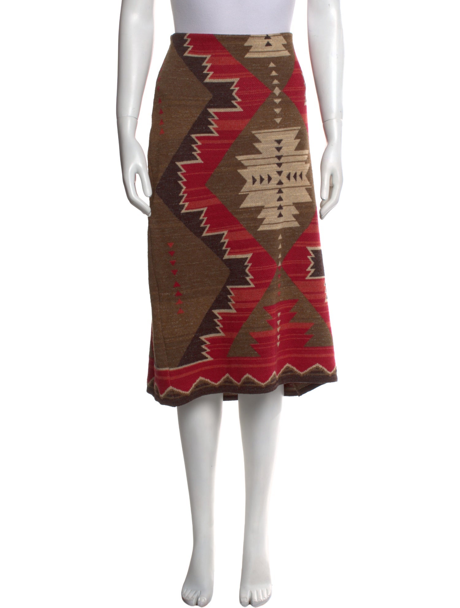 Lauren Ralph Lauren Printed Midi Length Skirt