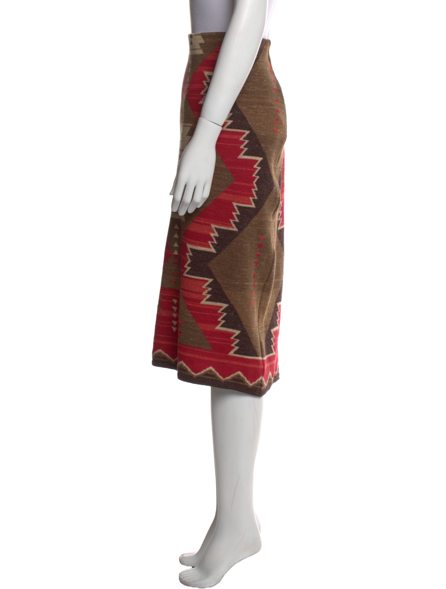 Lauren Ralph Lauren Printed Midi Length Skirt