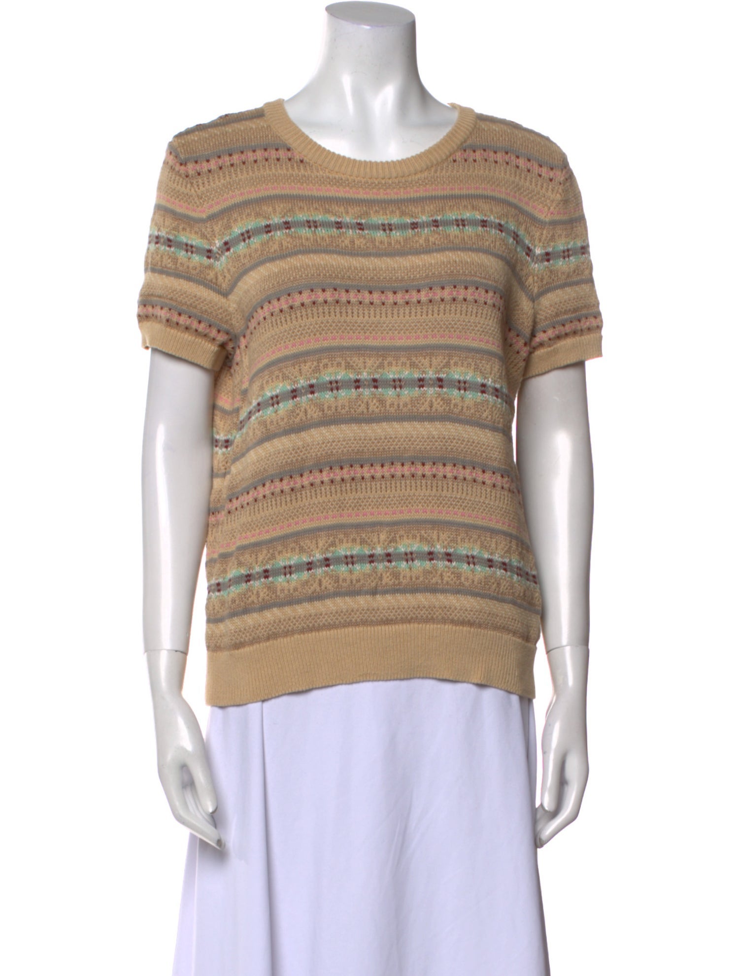 Lauren Ralph Lauren Linen Striped T-Shirt