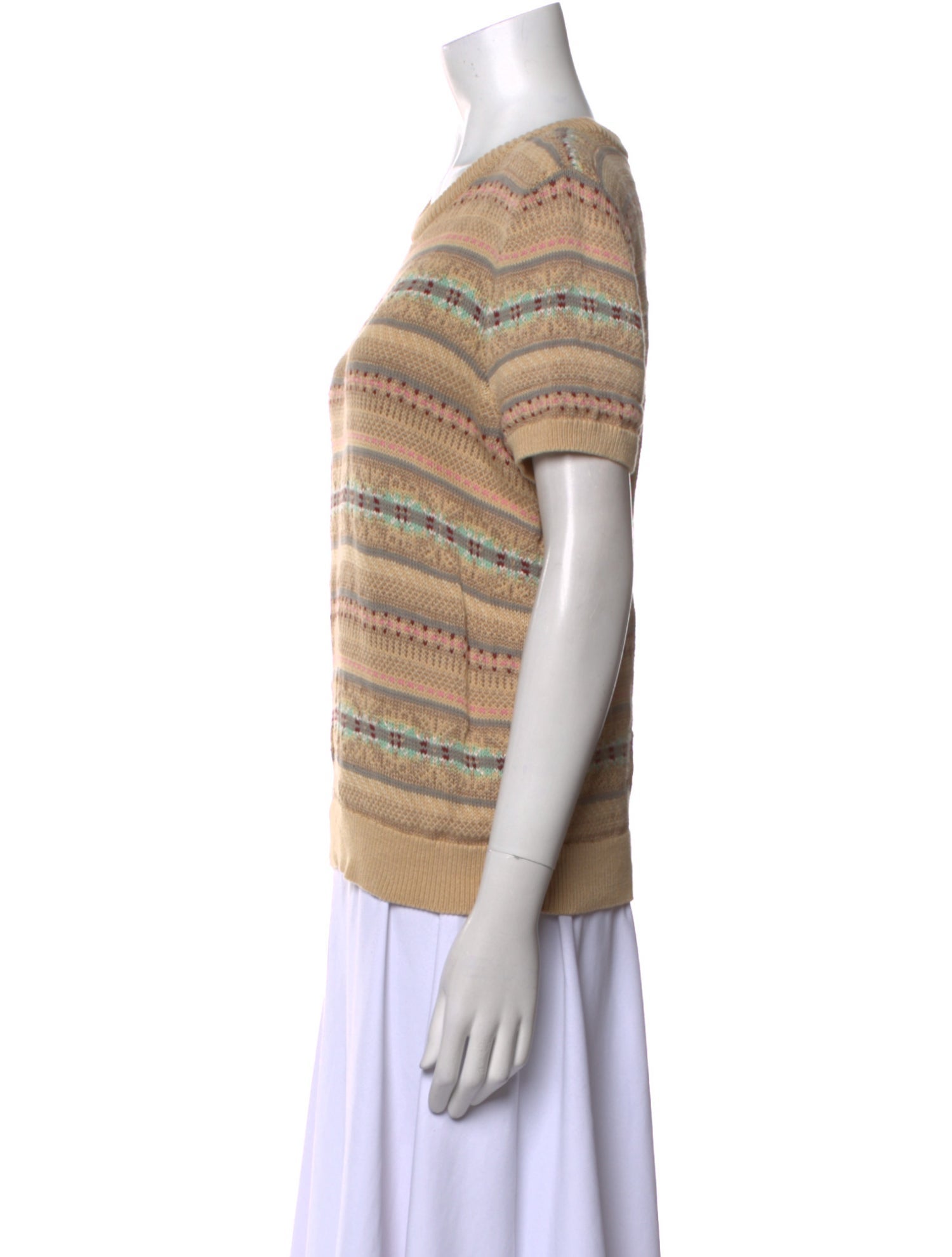 Lauren Ralph Lauren Linen Striped T-Shirt