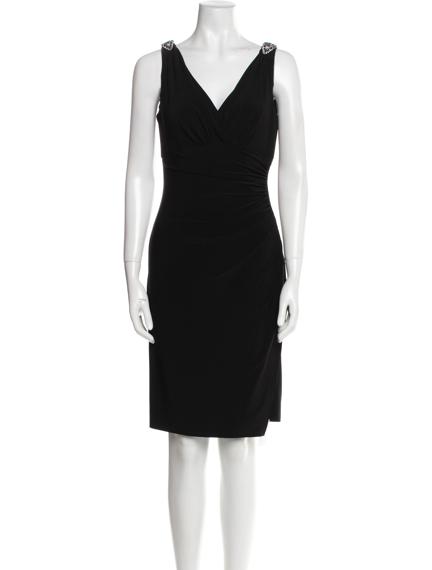 Lauren Ralph Lauren V-Neck Knee-Length Dress